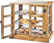 Cal-Mil 3621-99 Paneled Bakery Case, 23" Height, 17" Width, 25" Length, Reclaimed Wood, Madera