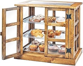 Cal-Mil 3621-99 Paneled Bakery Case, 23" Height, 17" Width, 25" Length, Reclaimed Wood, Madera