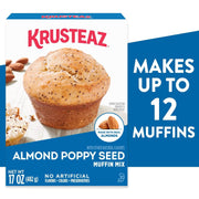 Almond Poppy Seed Muffin Mix by Krusteaz – 17 Ounce (Pack of 12), Banana Nut, Pack of 12, Model 724-0850