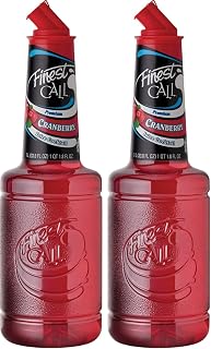 Finest Call Premium Cranberry Juice Cocktail Drink Mix, 1L Bottle, 2 Pack