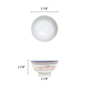 Rose melamine dinnerware collection 25 oz by Thunder Group – 25.0 ounces, Melamine, Beidge Color Flower, Model 5206AR