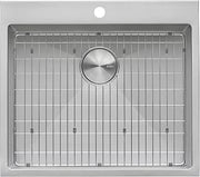 Ruvati Topmount Laundry Utility Sink 27 x 22 x 12 inch Rounded Corners Deep 16 Gauge Stainless Steel - RVU6027