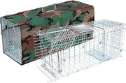JT Eaton 485N/COV-CAM Wildlife Cage Trap with Cage Coat Cover for Medium Pests