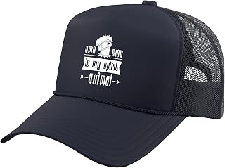 Emo Boy Emo Girl Emu Bird Emocore Punk Aesthetic Goth Trucker Hat with Adjustable Mesh Back