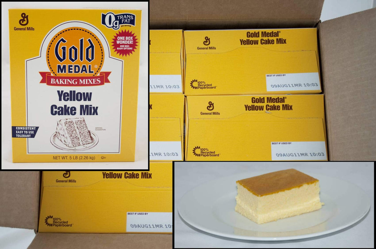 Gold Medal Yellow Cake Mixes 6 Case 5 Pound by General Mills – 80 Ounces, Pack of 6, Model 11152