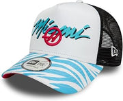 New Era Haas F1 Team Miami GP Zebra White Bucket Hat, White