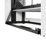 Queen Murphy Bed and 2 Shelving Units with Drawers by Bestar – Queen, Engineered Wood, Linen White Oak, Model 26879-17