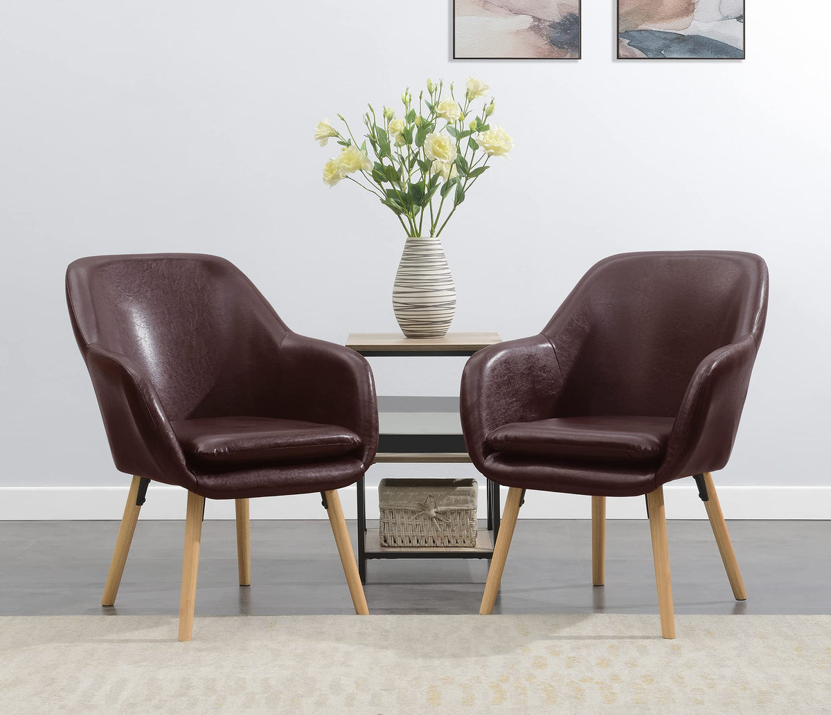 Convenience Concepts Espresso / Chair / 25.25"L x 26.75"W x 33.5"H Chairs