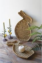 SET OF TWO SEAGRASS EASTER RABBIT BASKETS