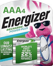 Energizer Power Plus Rechargeable AAA Batteries (4 Pack), 800mAh Triple A Batteries