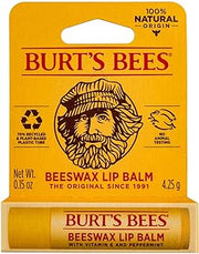 Burt's Bees Beeswax Lip Balm with Vitamin E & Peppermint 0.15 oz (Pack of 5)