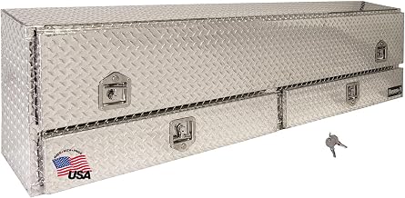 Buyers Products Contractor Truck Tool Box by Buyers Products Company – 72 x 21 x 13.5, Aluminum, Silver Diamond Tread, Model 1705641