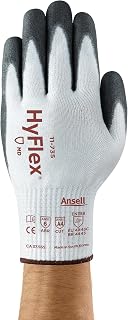 Ansell HyFlex 11-735 VP Mechanical Protection Gloves - M, White & Black (Case of 144)