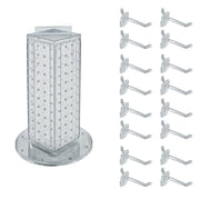 Azar Displays 13"H x 9"D x 4"W / Clear / Pegboard + Hooks Pegboard Hooks