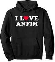 I Love Anfim Matching Girlfriend & Boyfriend Anfim Name Pullover Hoodie