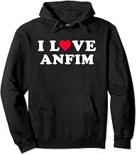 I Love Anfim Matching Girlfriend & Boyfriend Anfim Name Pullover Hoodie