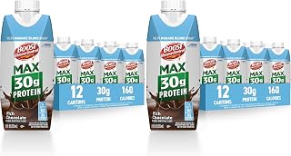 BOOST Glucose Control Max 30g Protein Nutritional Drink,Rich Chocolate,11 Fl Oz,Packaging May Vary,(Pack of 24)
