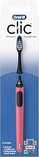 Oral-B Clic Manual Toothbrush, Coral, with Replaceable Brush Head - 1 Count