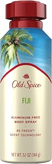 Old Spice Aluminum Free Fiji Body Spray for Men - 5.1oz