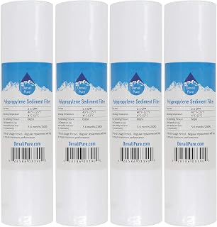 4-Pack Replacement for Everpure EV9293-01 Polypropylene Sediment Filter | Compatible with Everpure Single 10" PreFilter Manifold (EV9293-01) - Universal 10-inch 5-Micron Cartridge