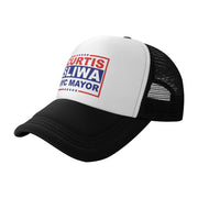 Curtis Sliwa for NYC Mayor Trucker Hat New York City 2026 Election Hats Adjustable Mesh Back Baseball Cap by PPFINE – One Size, Polyester, Black, Model 6455PPHHG