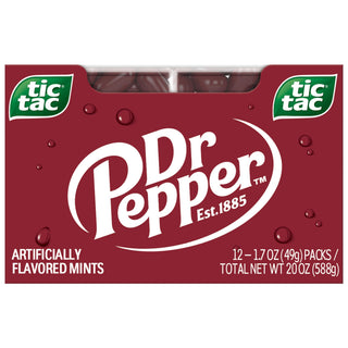 Dr Pepper by Tic Tac – 12 Count, 1.7oz each, Red, Pack of 12