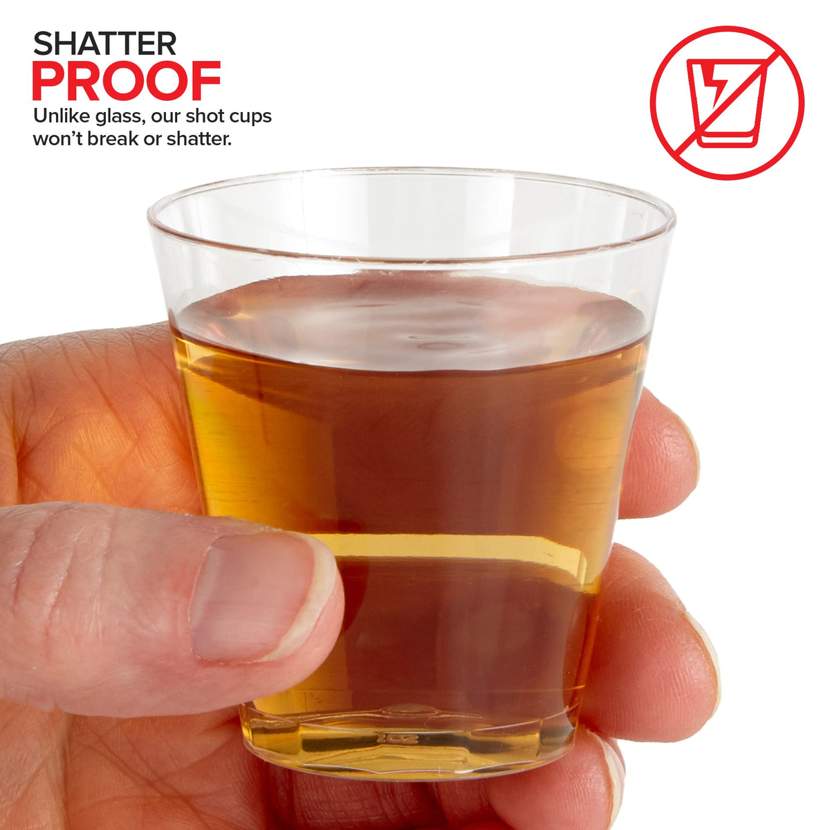Stock Your Home 100 Pack / 2.0 ounces / Clear Shot Glasses