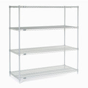 Nexel Chrome Wire Shelving Unit by Global Industrial – 60" W x 24" D x 54" H, Alloy Steel, Chrome, Model 24605C
