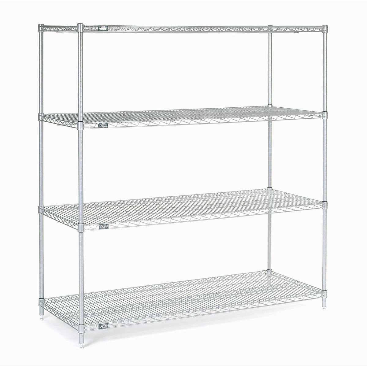 Nexel Chrome Wire Shelving Unit by Global Industrial – 60" W x 24" D x 54" H, Alloy Steel, Chrome, Model 24605C