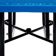 Global Industrial Blue / 81D x 81W x 29.5H in / Industrial Picnic Tables