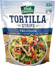 Tri-Color Tortilla Strips by Fresh Gourmet – 3.5 Ounce (Pack of 9), Tri-color, Pack of 9, Model 17508