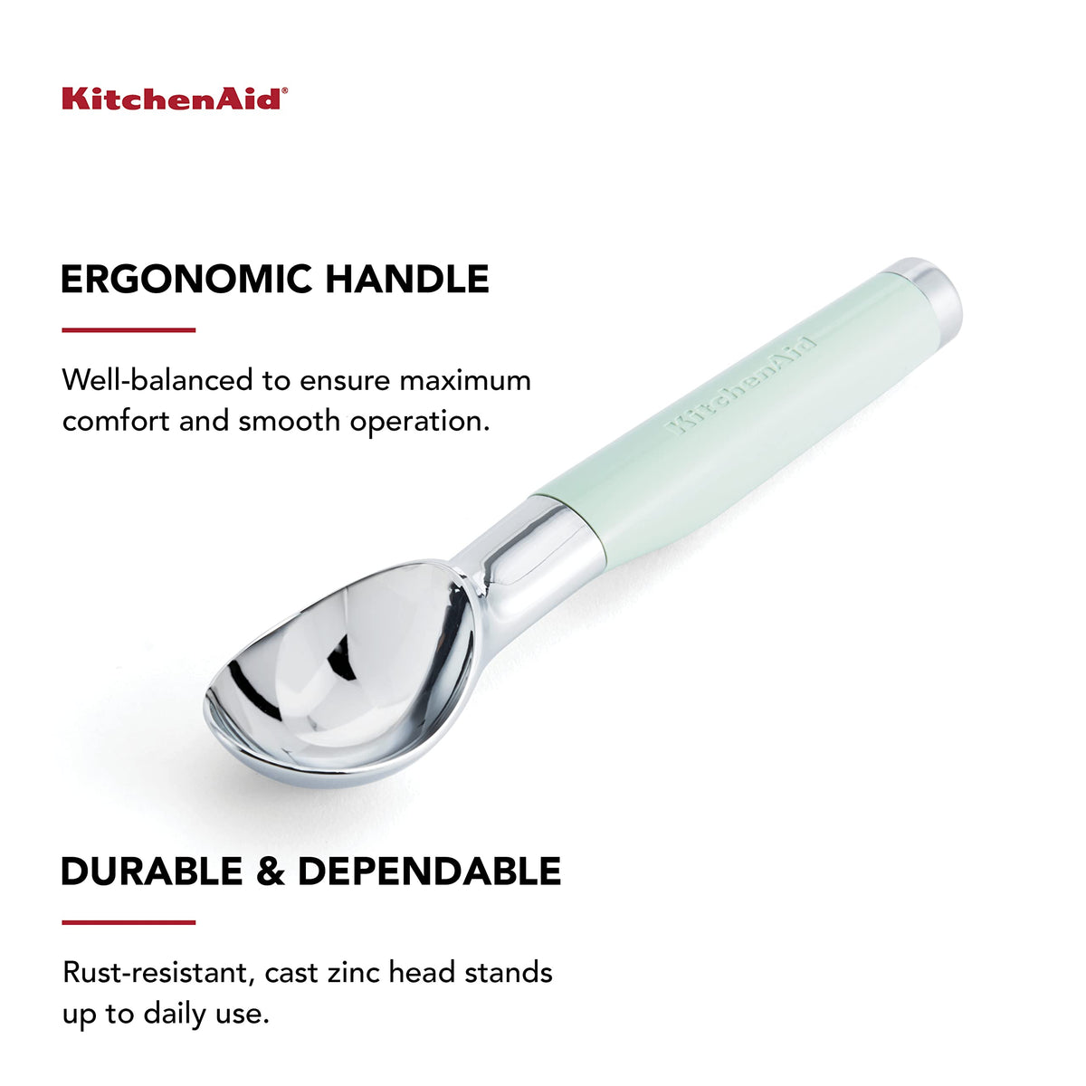 KitchenAid Pistachio / One Size (Pack of 12) / Scoop Ice Cream Scoops