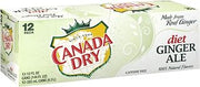 Canada Dry Diet Caffeine Free Ginger Ale - 12 oz Cans (1)