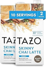 TAZO Skinny Chai Latte Concentrate, 32 oz Cartons, 2-Pack