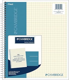 Cambridge Quad Wirebound Notebook 70ct (06194) Pack Of 6