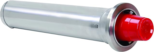 in-Counter Cup Dispenser by DISPENSE-RITE – 8 oz. to 24 oz. cups, 24.0 fluid_ounces, Stainless Steel, Model ADJ-1.50