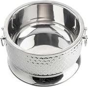 Hive Collection Round Beverage Tub with Base by Tablecraft – Medium, Stainless Steel, Silver, Model 12851