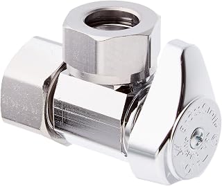 BrassCraft Shut-Off Valve 7/16" 1/2" < 0.25% Lead Angle Chrome Boxed 5/8" Od.