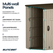 Suncast Taupe / 54 CU FT. / Outdoor,Garden Storage Sheds