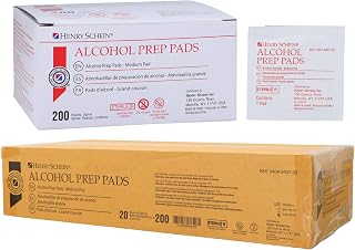 Henry Schein Medium Alcohol Prep Pads, 70% IPA, 2-ply, Sterile, 4000 Ct