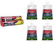 Catchmaster Outdoor Fly Trap Bundle, Giant Fly Glue Trap 3-Pack & Fly Bag 4-Pack, for Garage, Backyard, Pool, Patio & Camping