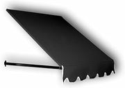 Awntech 3-Feet Dallas Retro Awning for Low Eaves, 18 by 36-Inch, Black