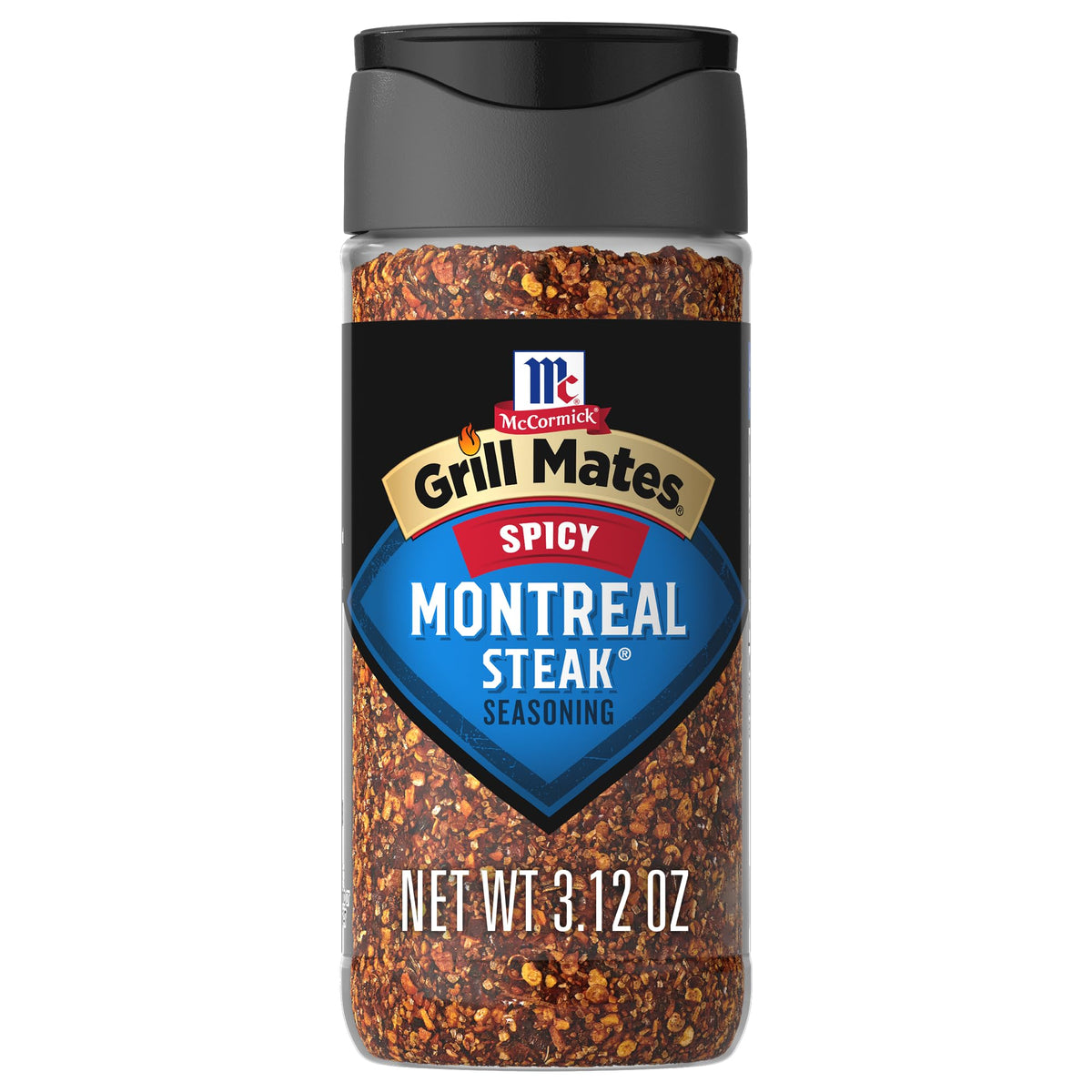 McCormick Spicy Montreal Steak Seasoning by Grill Mates – 3.12 Ounce (Pack of 6), Pack of 2, Model 052100001500