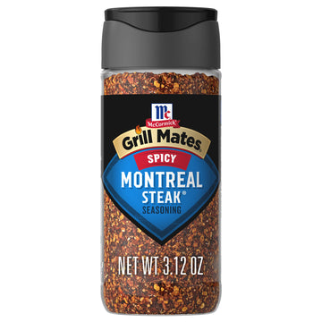 McCormick Spicy Montreal Steak Seasoning by Grill Mates – 3.12 Ounce (Pack of 6), Pack of 2, Model 052100001500