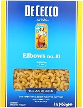 De Cecco Elbows Pasta, 16 Ounce -- 20 per case.