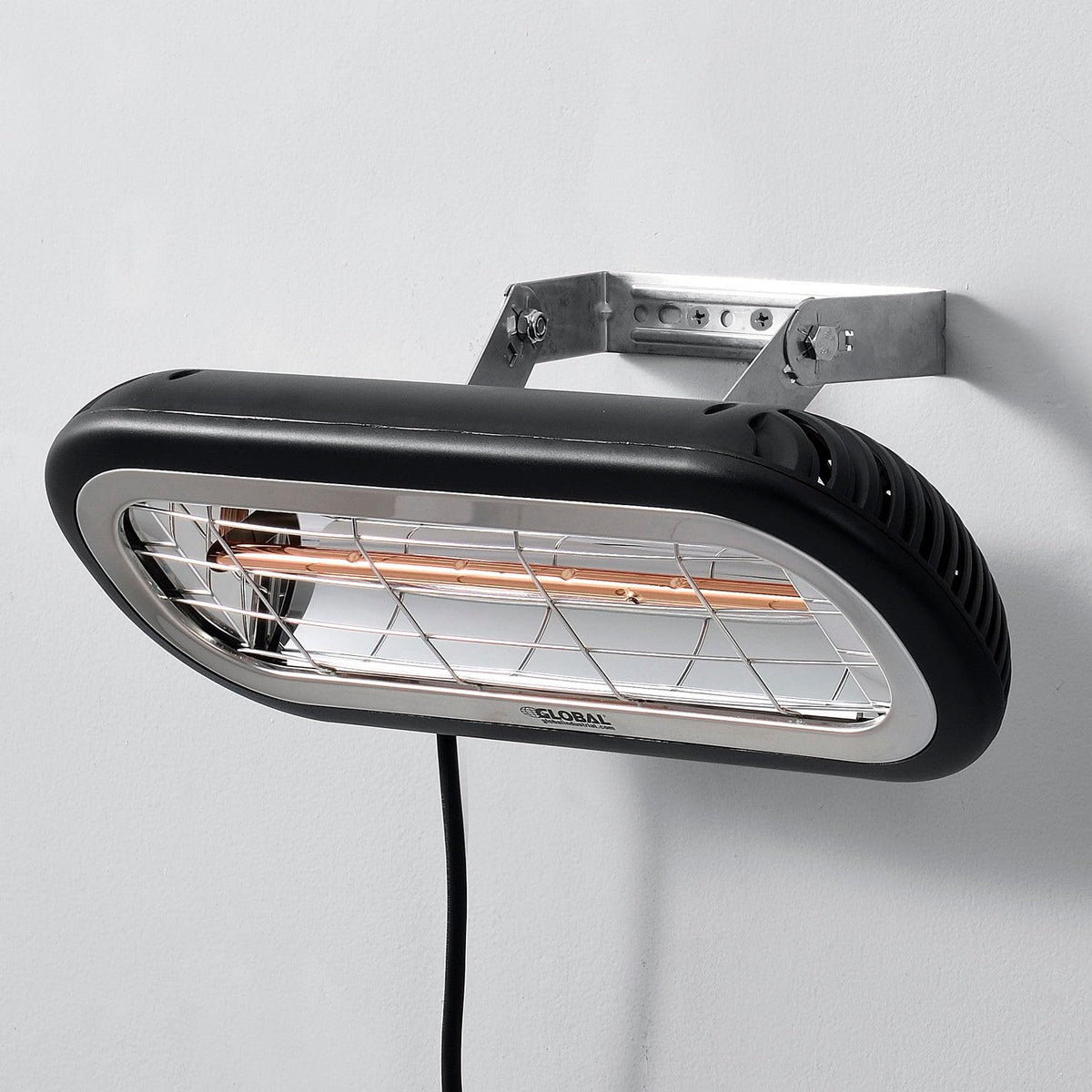 Infrared Patio Heater by Global Industrial – Aluminum, Black, Model MINI