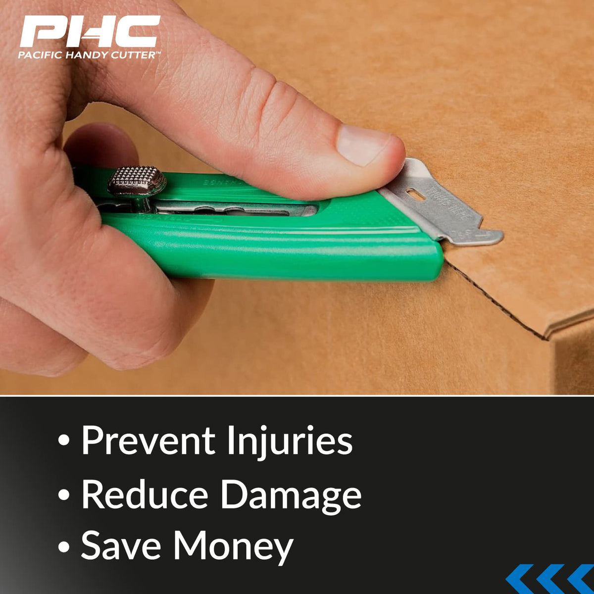 Safety Cutter by Pacific Handy Cutter – Blend, Green, Model S4R