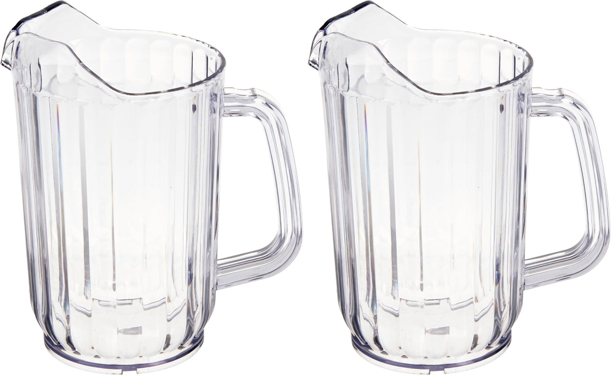 Winco 32 Ounce (Pack of 2) / Claro / 32.0 ounces Jugs