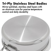 OXO 8QT Stockpot with Lid / Stainless Steel / 8.0 quarts Stockpots