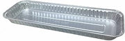 Handi-Foil 11" x 4" Oblong Aluminum Danish/Cake Bakery Pan 1" Deep - (pack of 100)